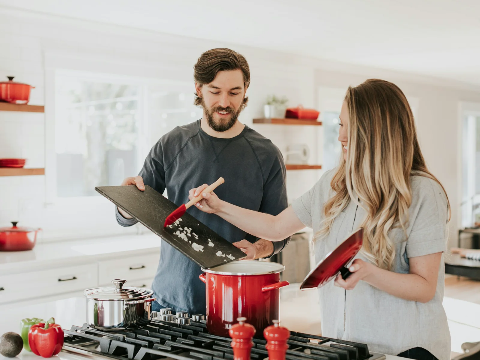 Bright kitchen shown as cabinet inspiration, not a completed SELA project